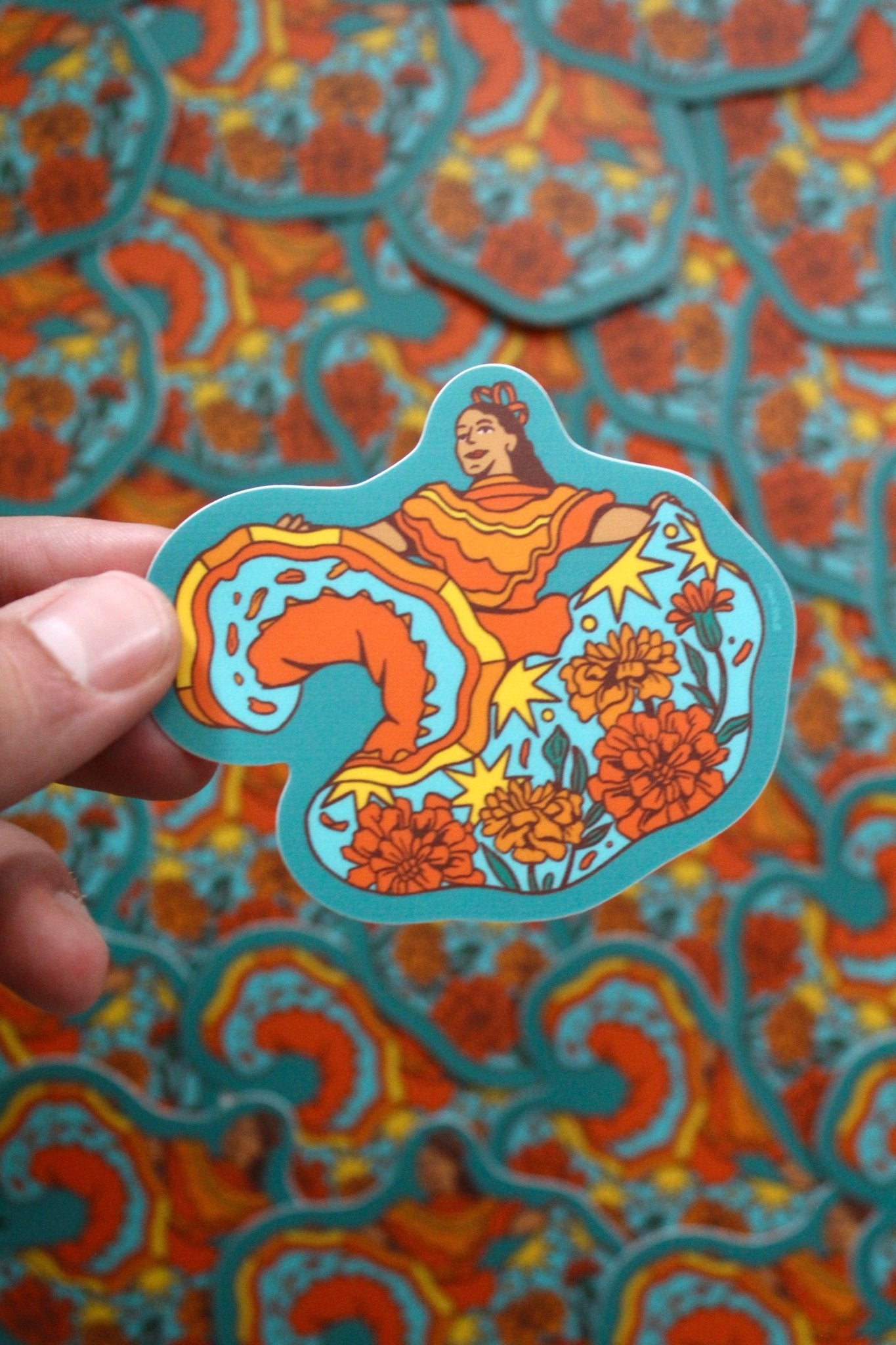 Marigold Dancer Sticker - Starry Skies Austin