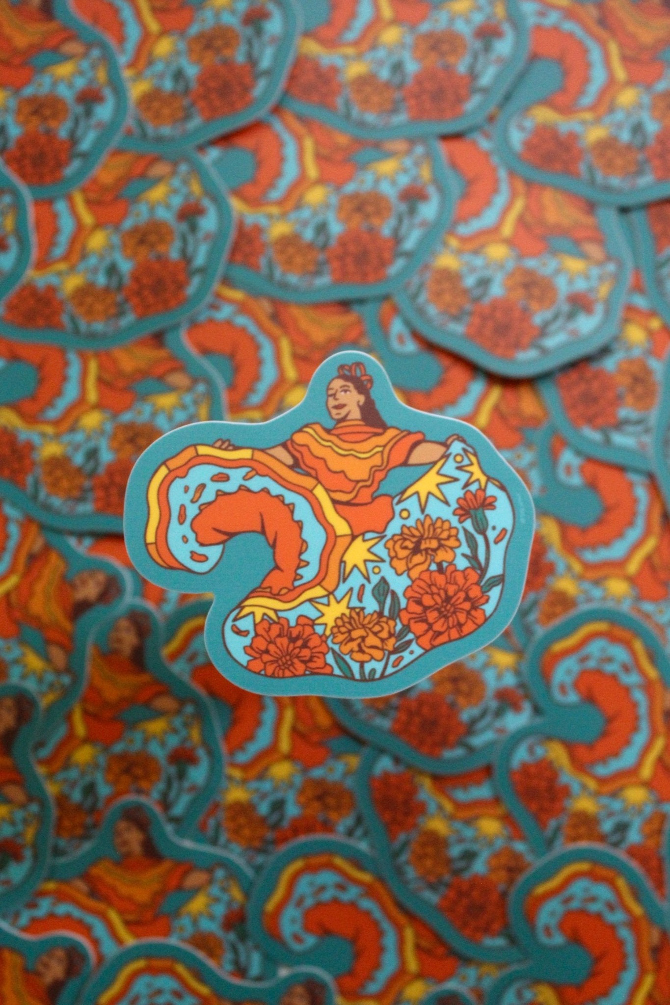Marigold Dancer Sticker - Starry Skies Austin