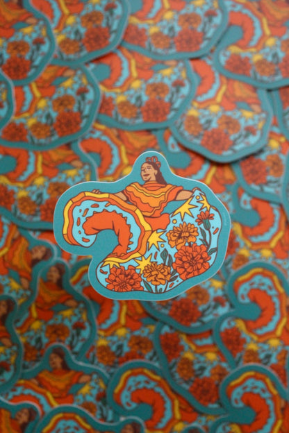 Marigold Dancer Sticker - Starry Skies Austin