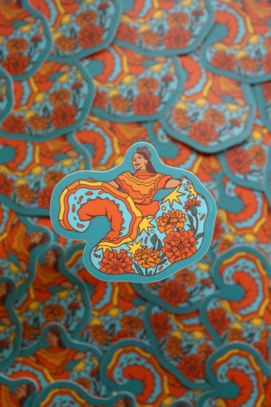 Marigold Dancer Sticker - Starry Skies Austin