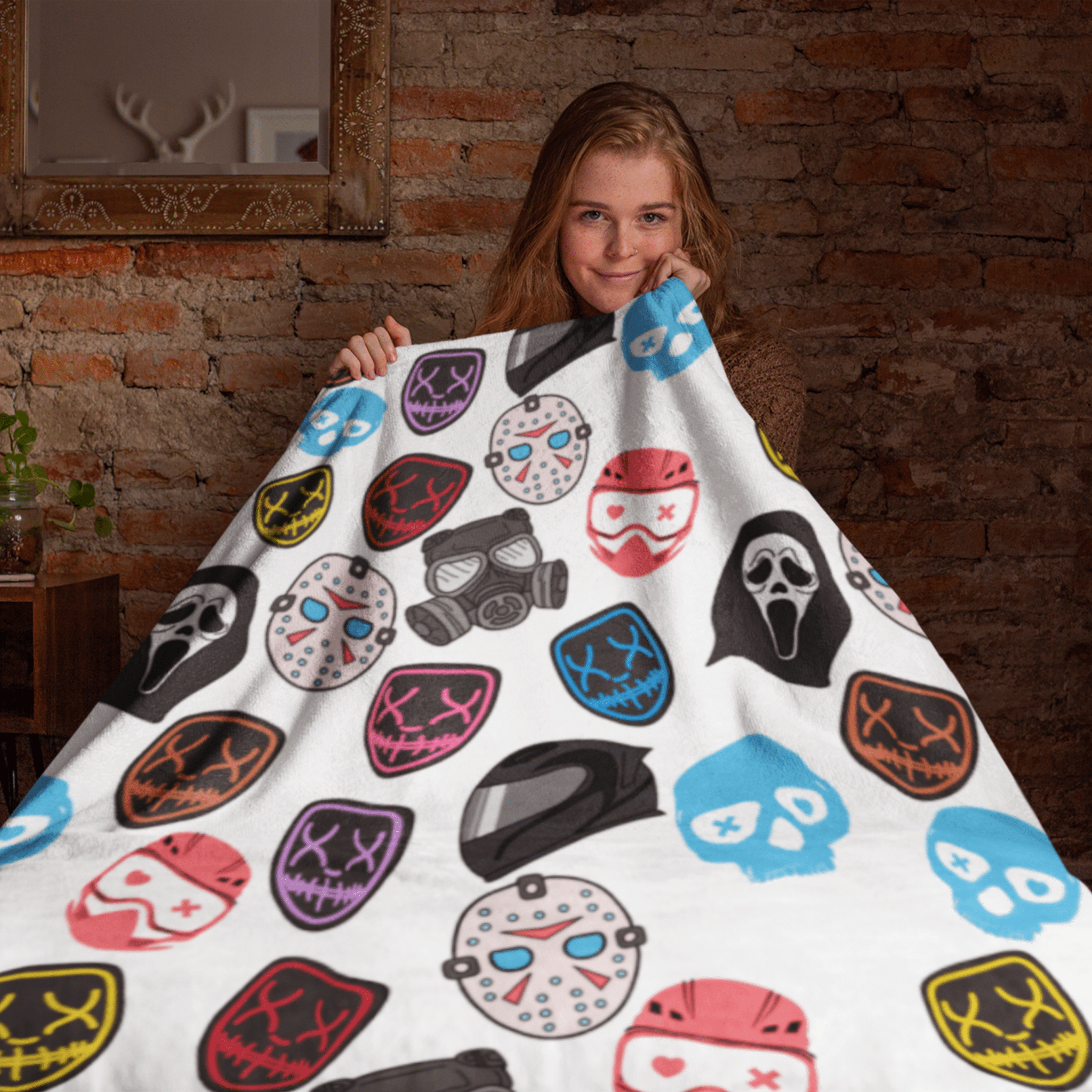 Masked Men Cozy Blanket - Starry Skies Austin