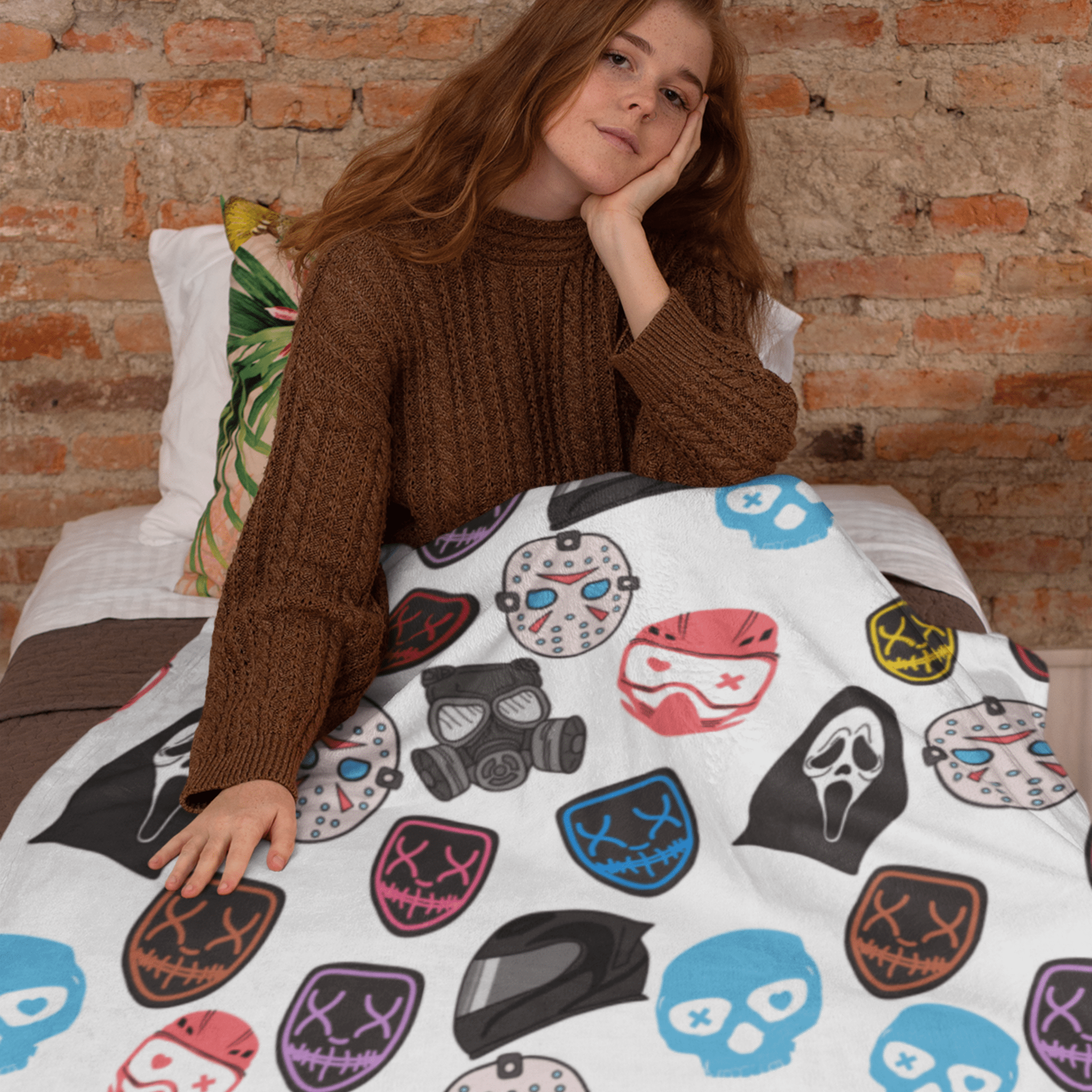 Masked Men Cozy Blanket - Starry Skies Austin