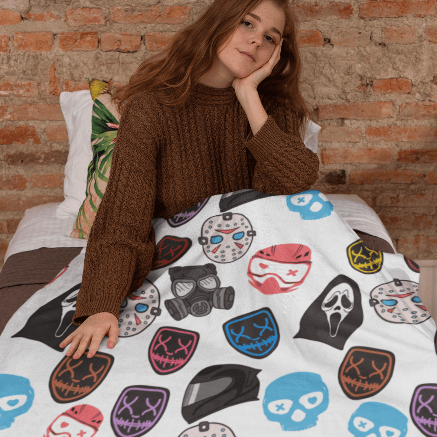 Masked Men Cozy Blanket - Starry Skies Austin