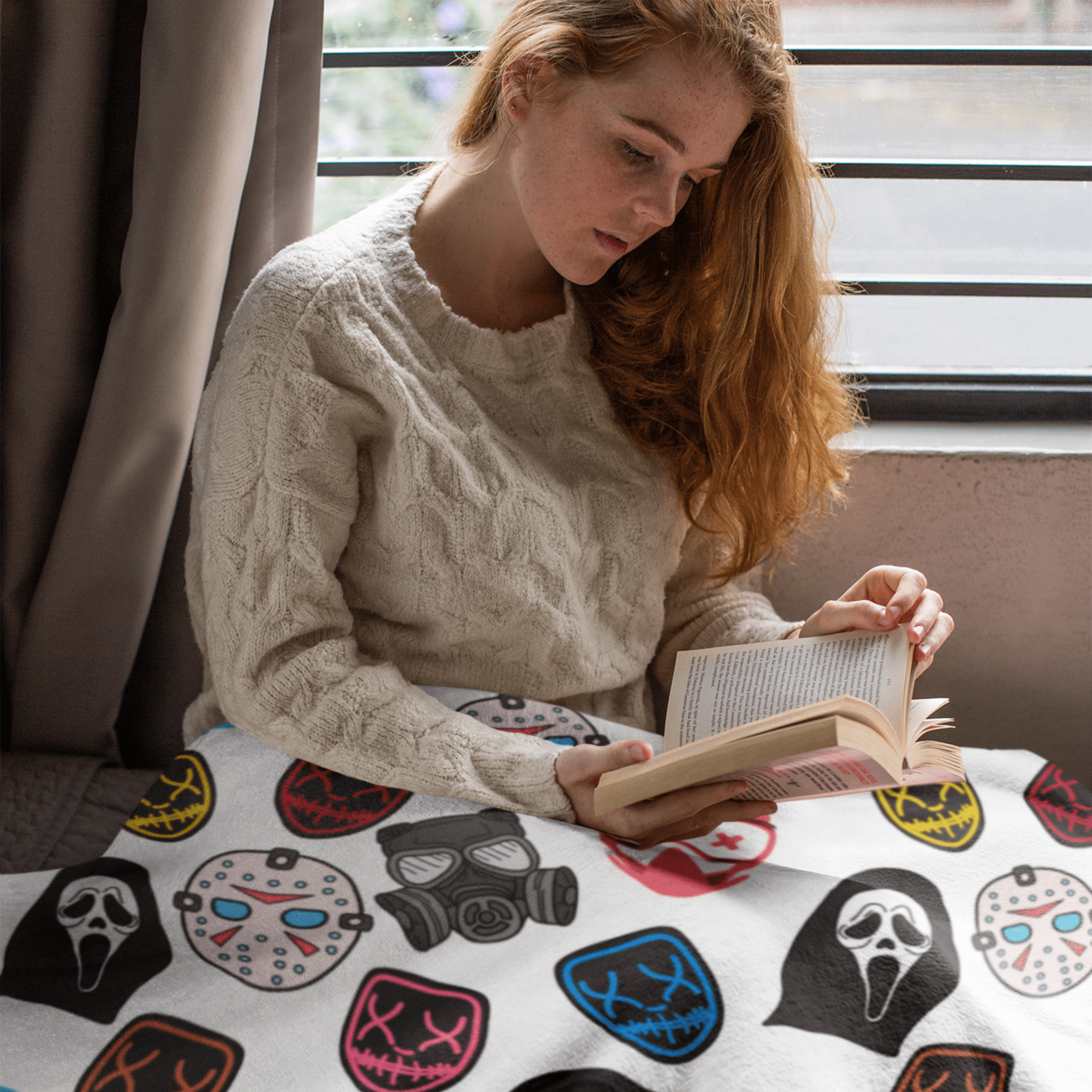 Masked Men Cozy Blanket - Starry Skies Austin