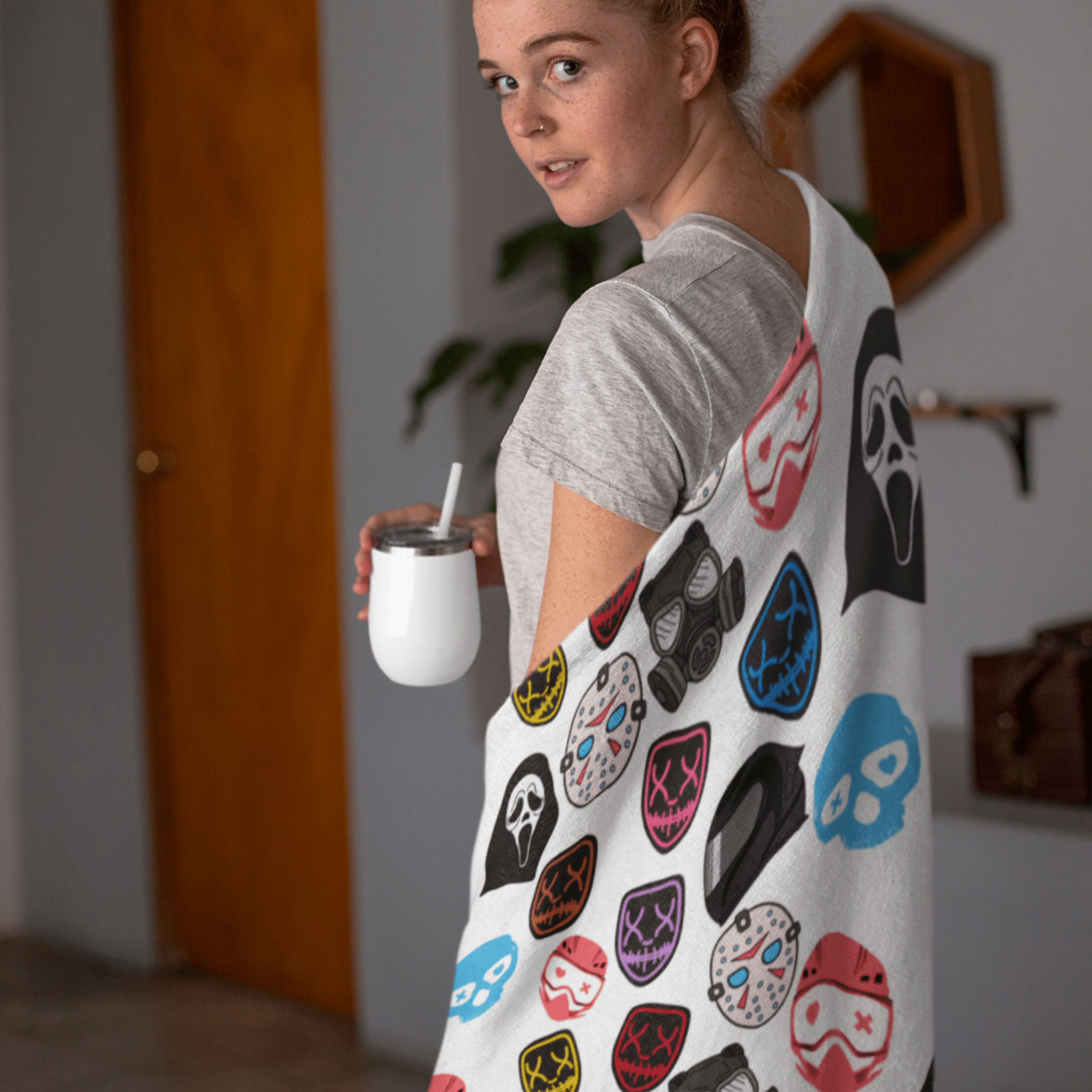 Masked Men Cozy Blanket - Starry Skies Austin