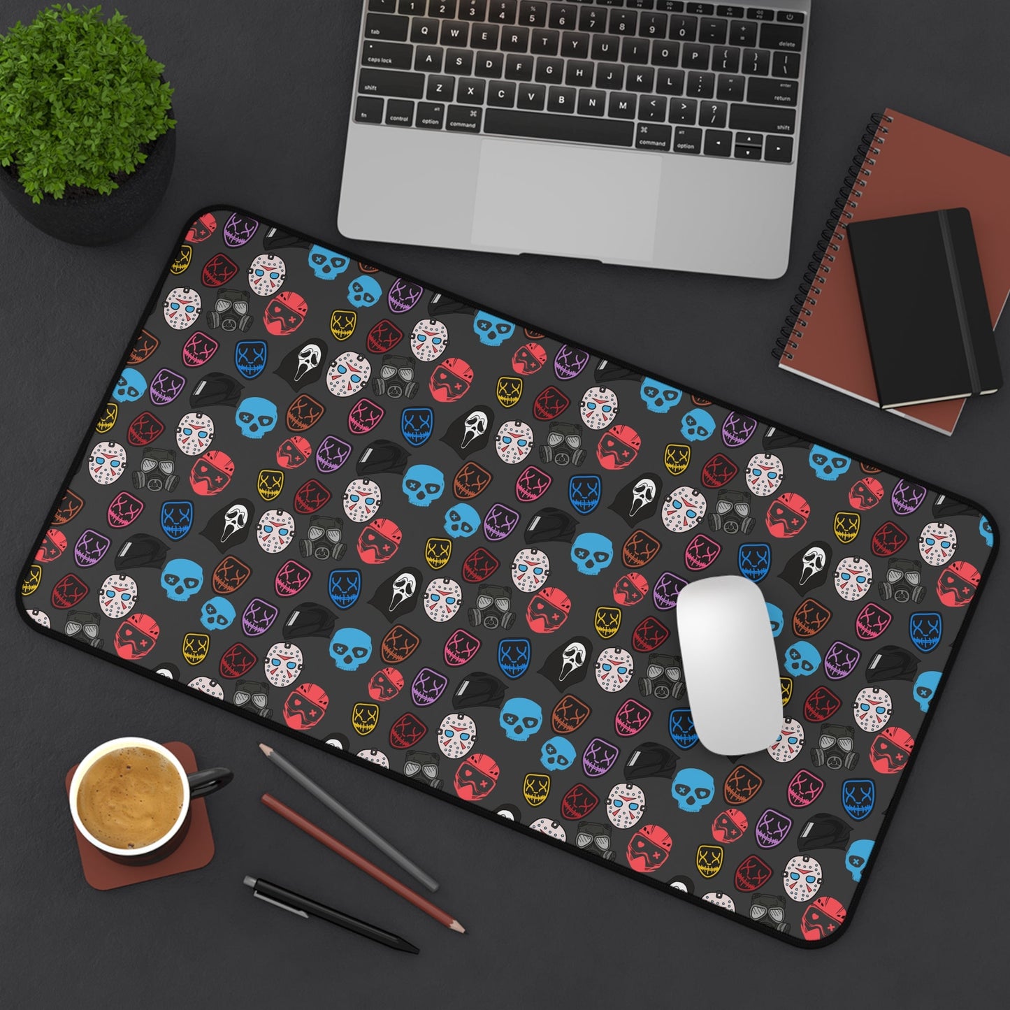 Masked Men Dark Romance Desk Mat - Starry Skies Austin