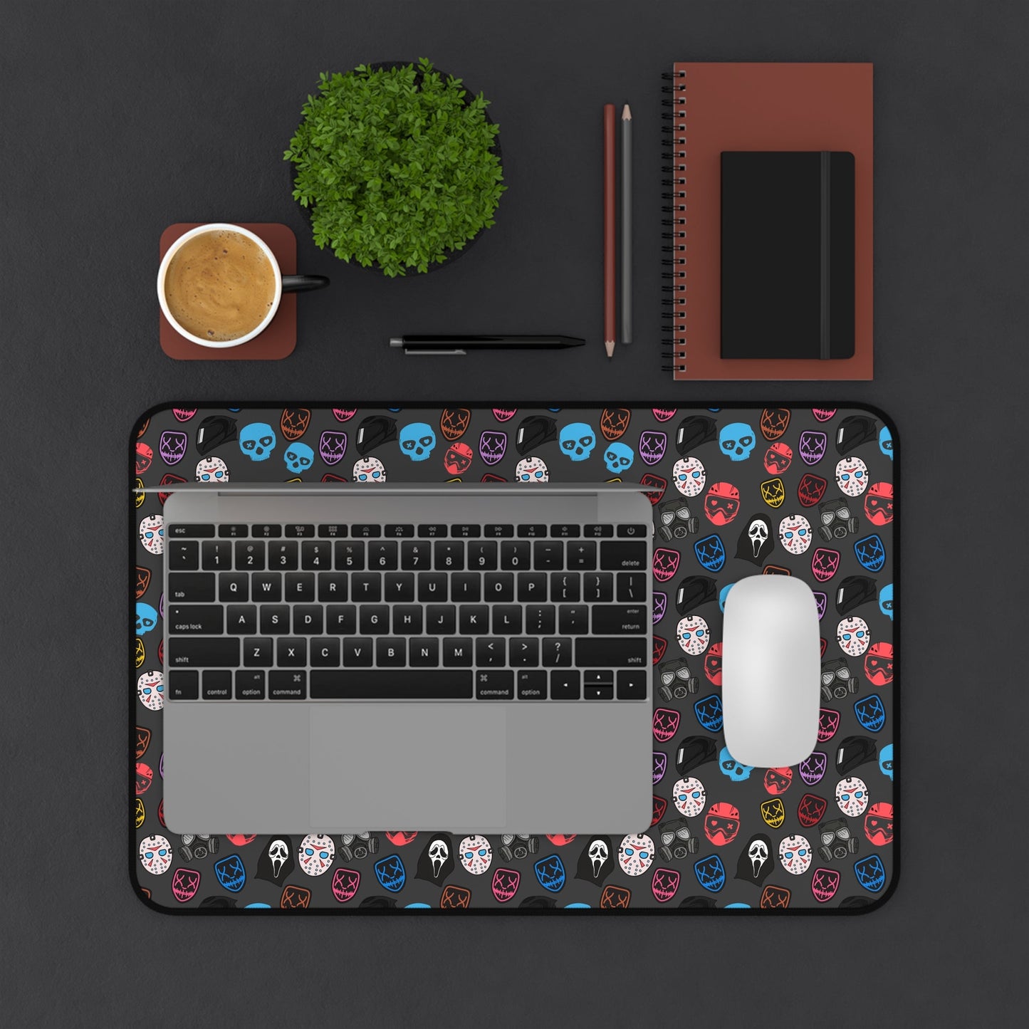 Masked Men Dark Romance Desk Mat - Starry Skies Austin