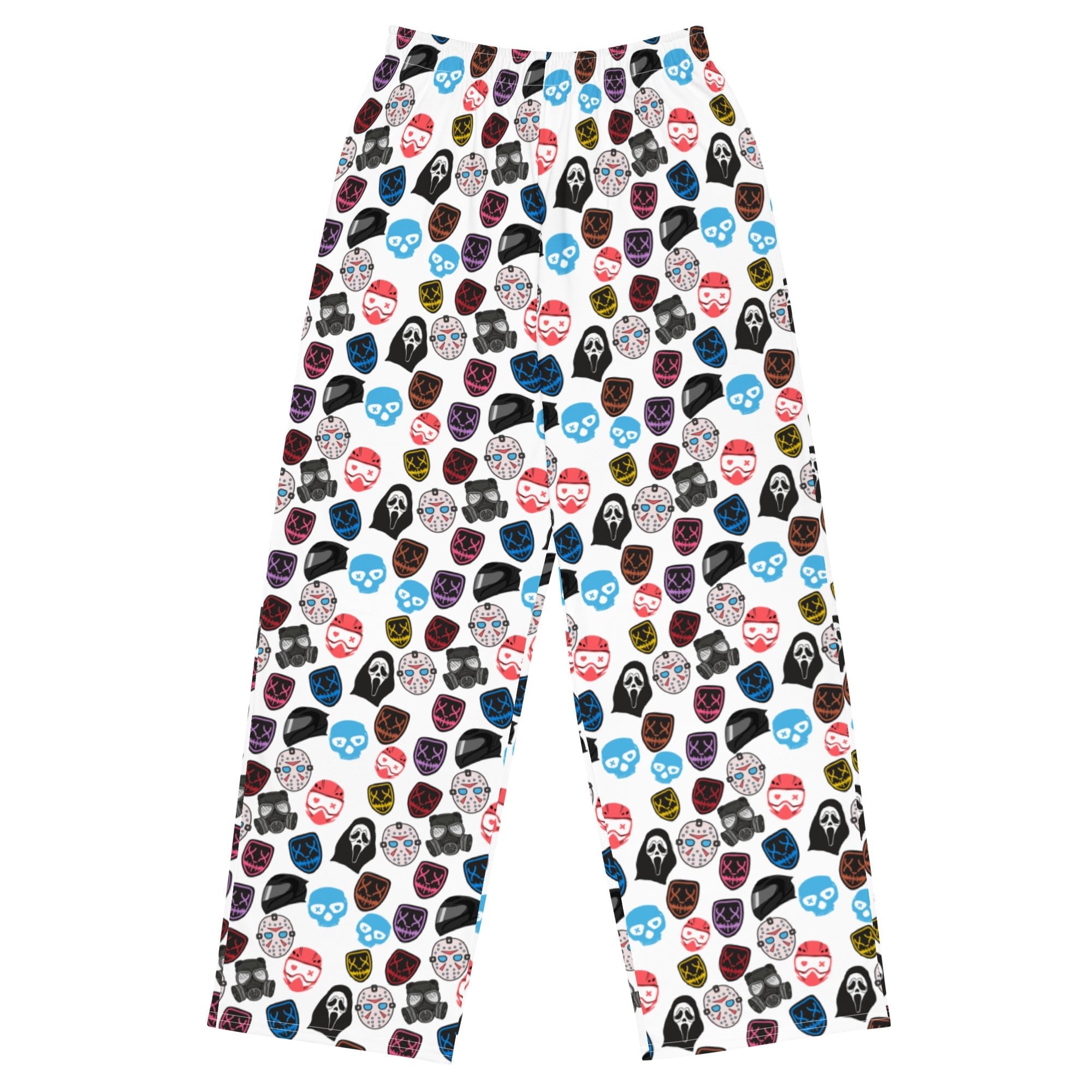 Masked men wide - leg lounge pants - Starry Skies Austin