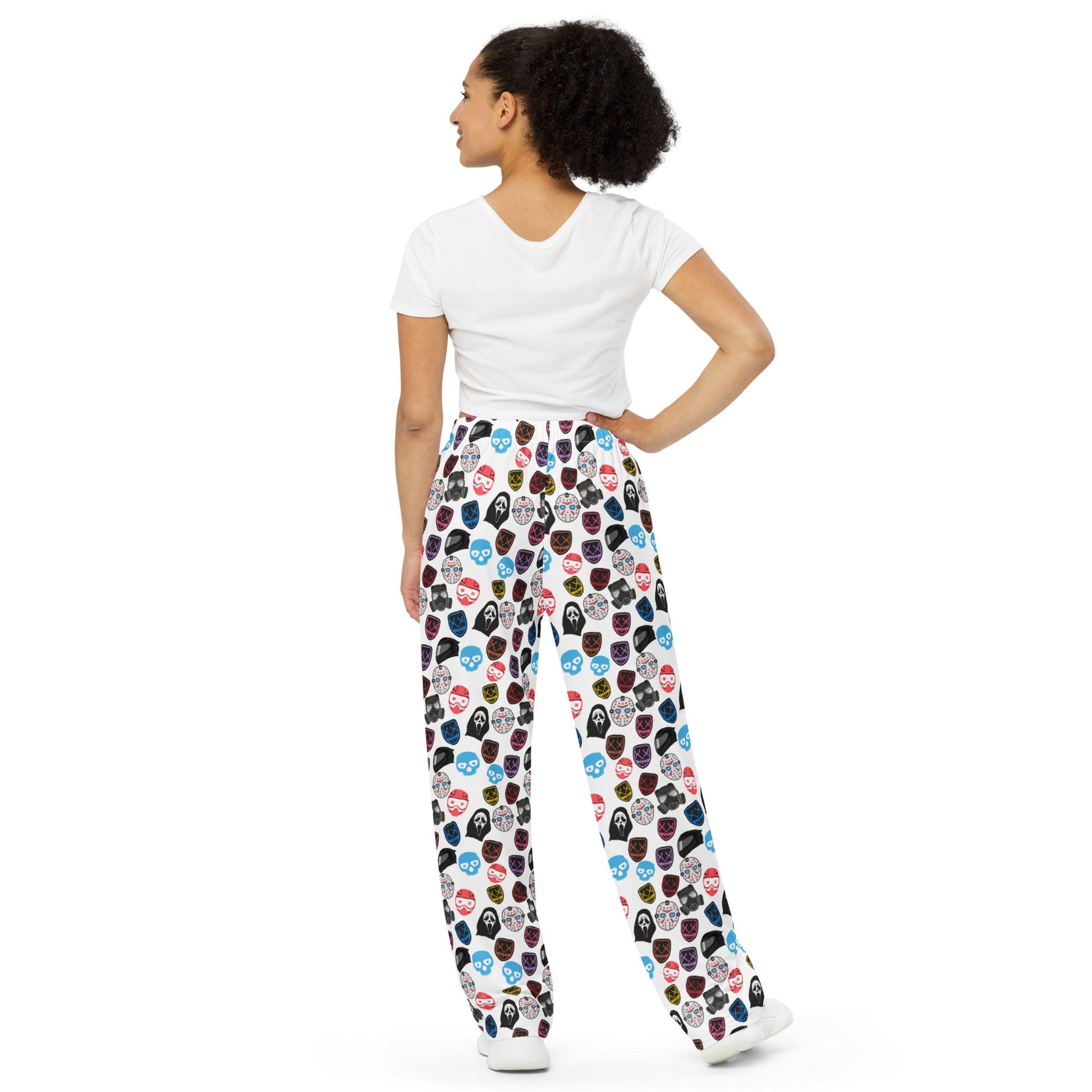 Masked men wide - leg lounge pants - Starry Skies Austin