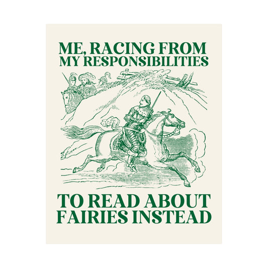 Me, Racing From My Responsibilities To Read About Fairies Instead - Starry Skies Austin