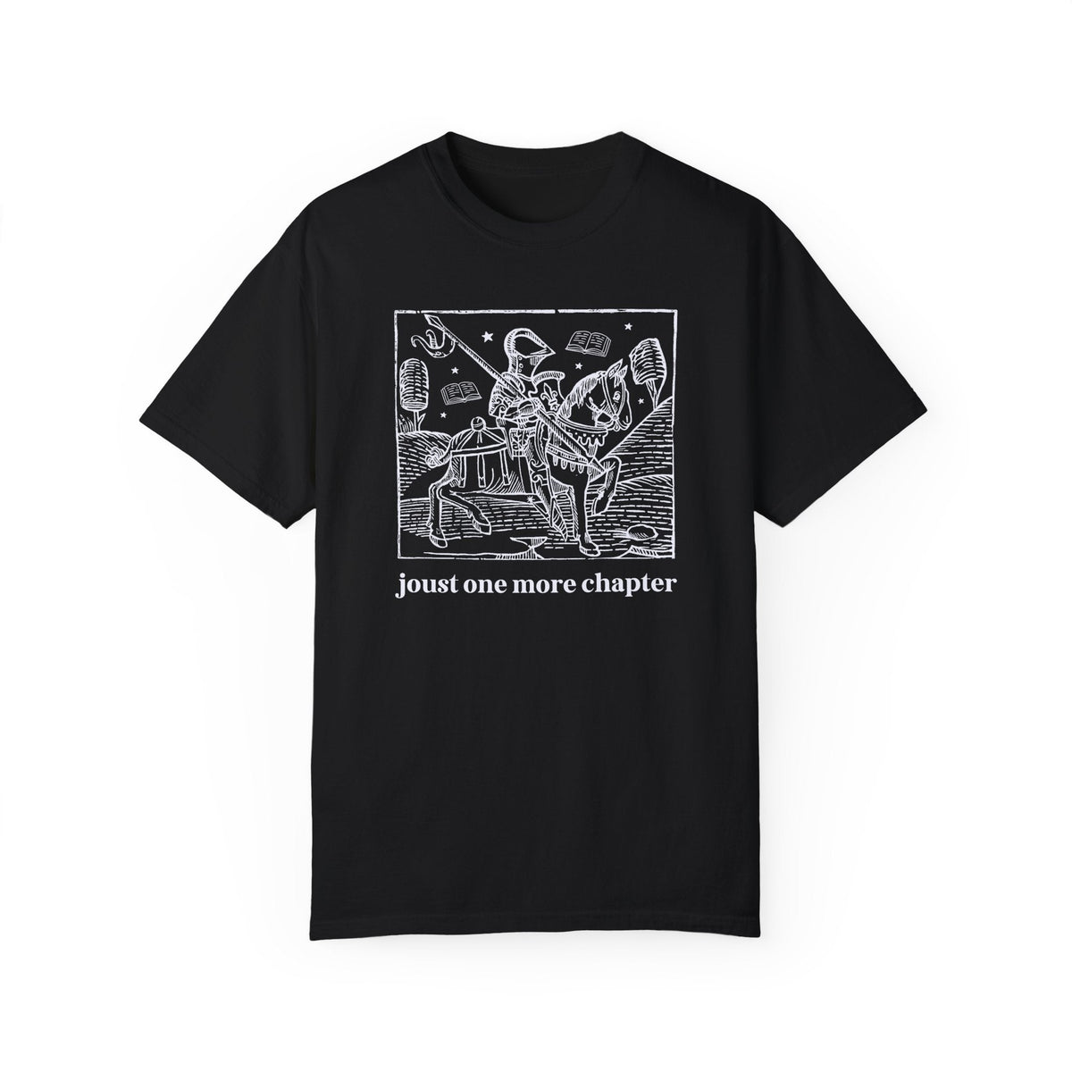 Medieval Bookish Tee Shirt for Romance Reader - Starry Skies Austin