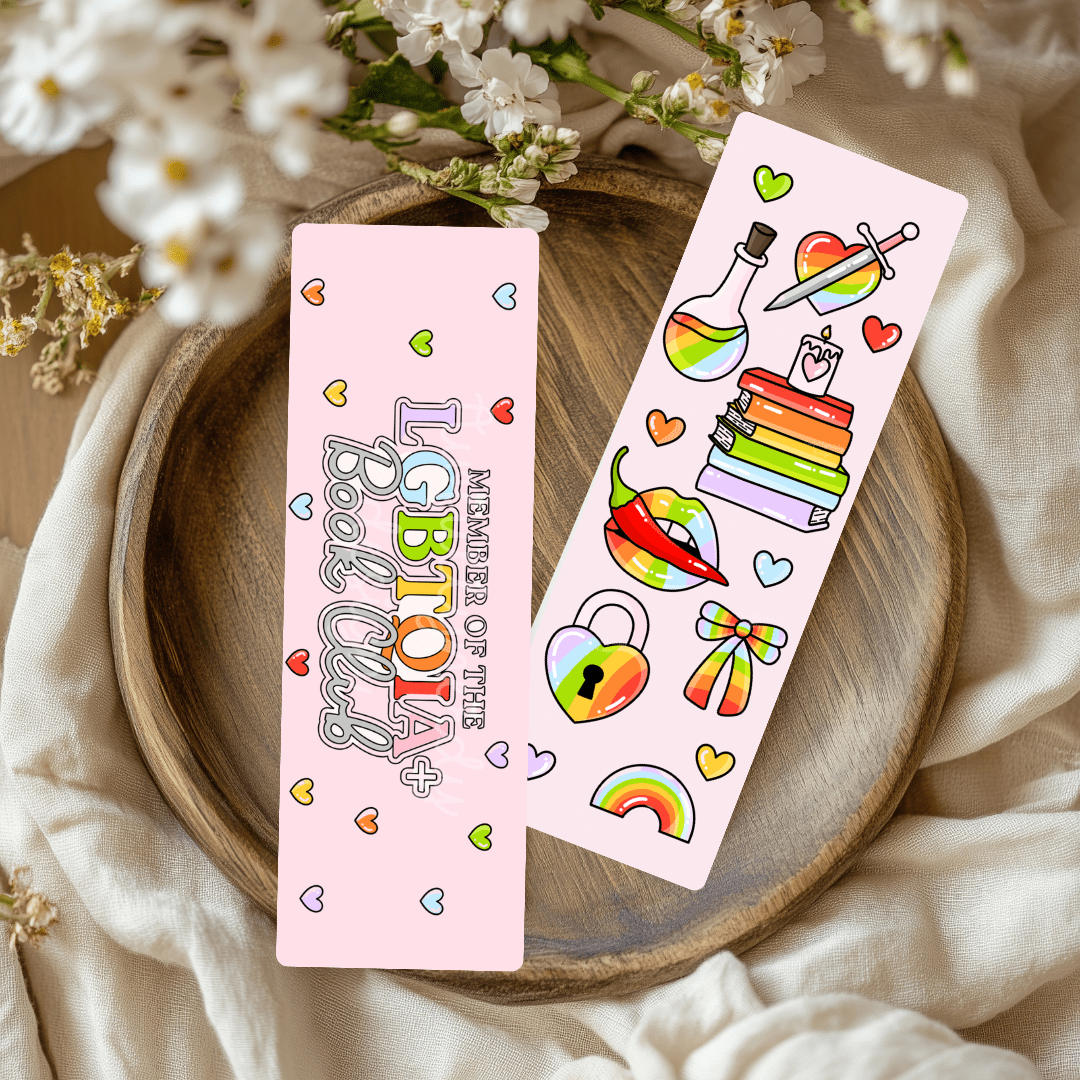 Member of the LGBTQ Book Club Dual-Sided Cardstock Bookmark - Starry Skies Austin