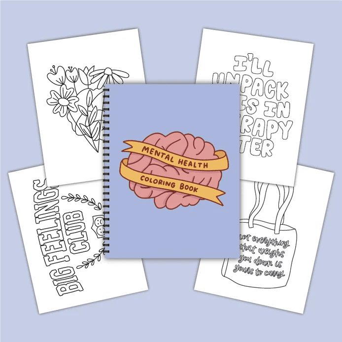 Mental Health Coloring Book - Starry Skies Austin