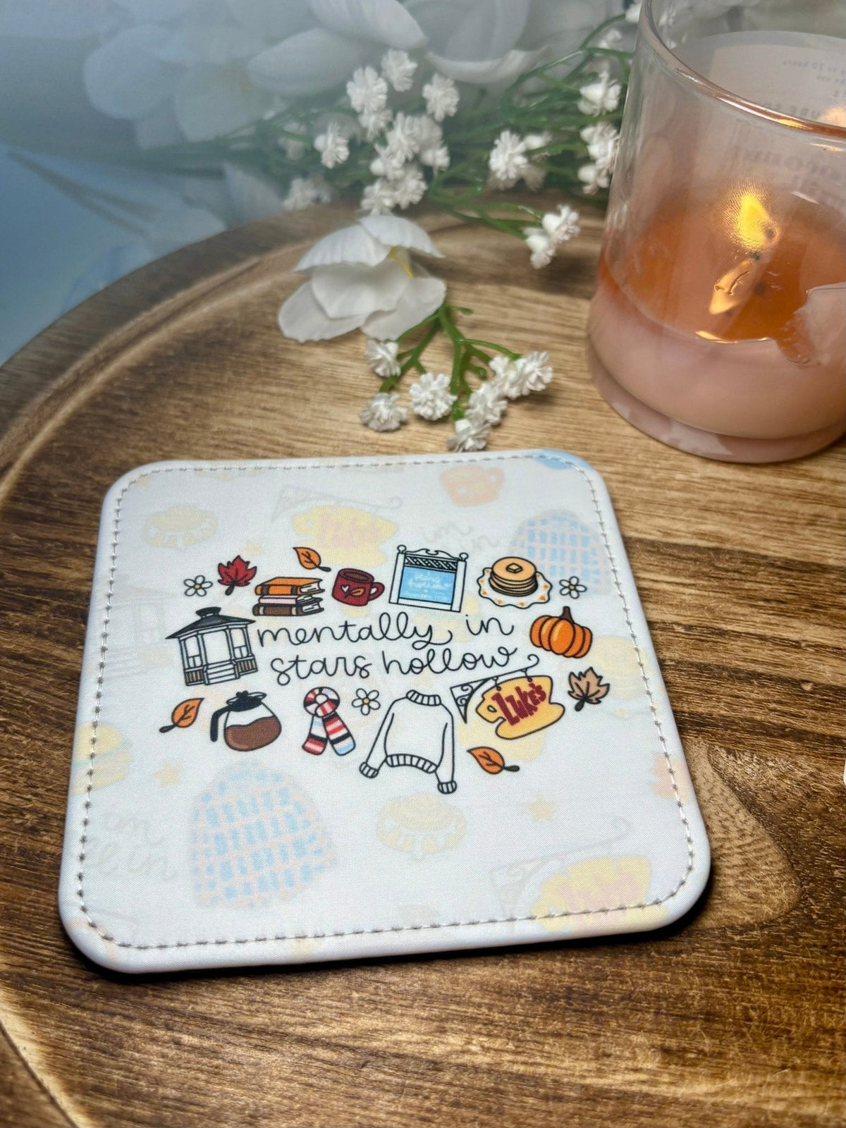Mentally in Stars Hollow Coasters - Set of 2 - Starry Skies Austin