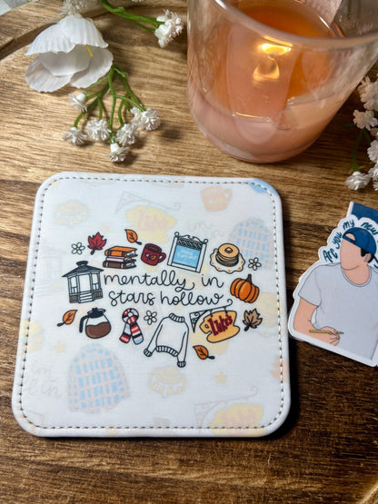 Mentally in Stars Hollow Coasters - Set of 2 - Starry Skies Austin