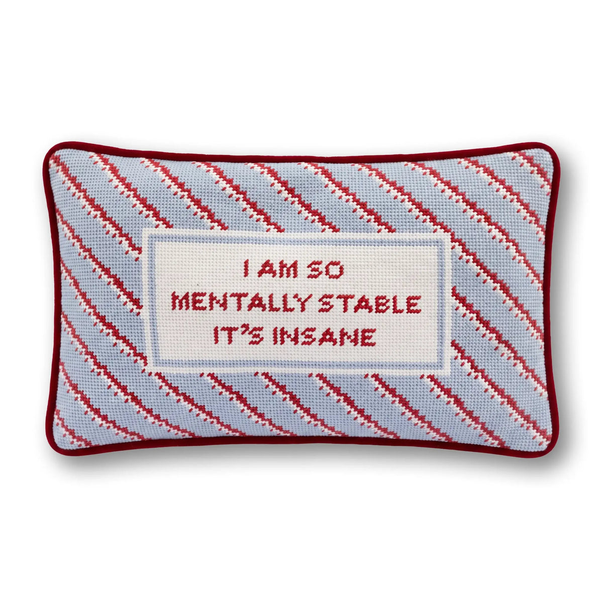 Mentally Stable Needlepoint Pillow - Starry Skies Austin