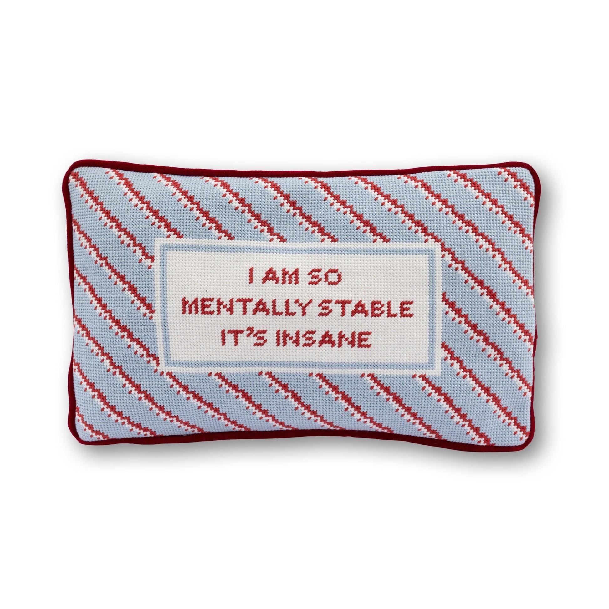 Mentally Stable Needlepoint Pillow - Starry Skies Austin