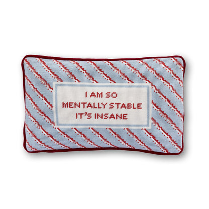 Mentally Stable Needlepoint Pillow - Starry Skies Austin