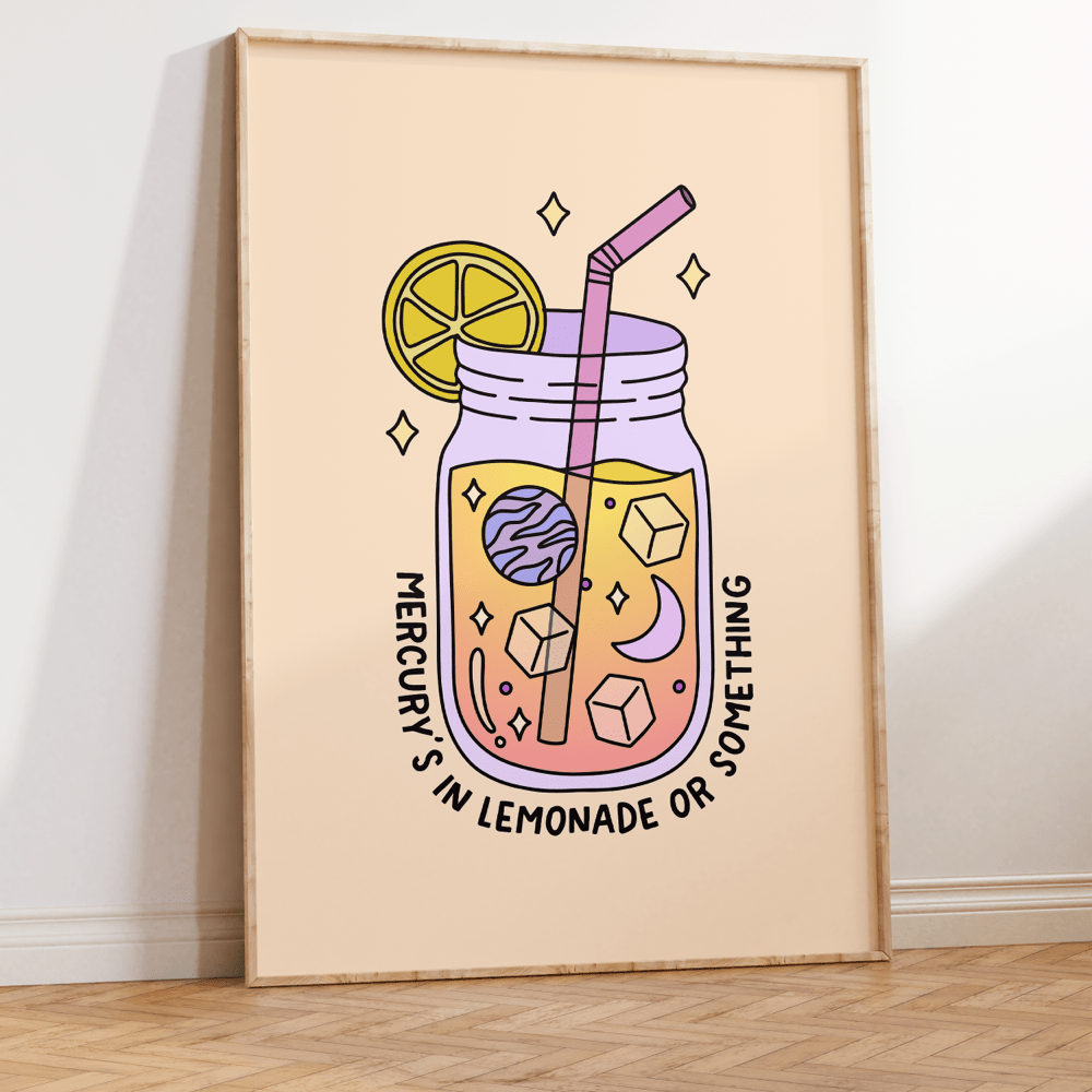 Mercury's in Lemonade or Something Unframed Art Print - Starry Skies Austin