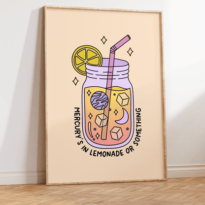 Mercury's in Lemonade or Something Unframed Art Print - Starry Skies Austin