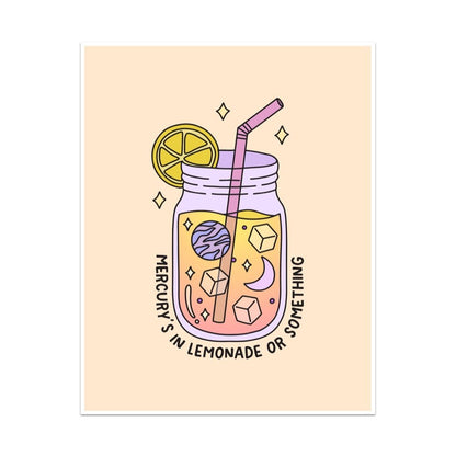 Mercury's in Lemonade or Something Unframed Art Print - Starry Skies Austin