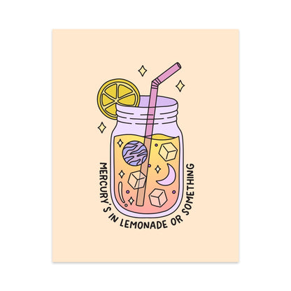 Mercury's in Lemonade or Something Unframed Art Print - Starry Skies Austin