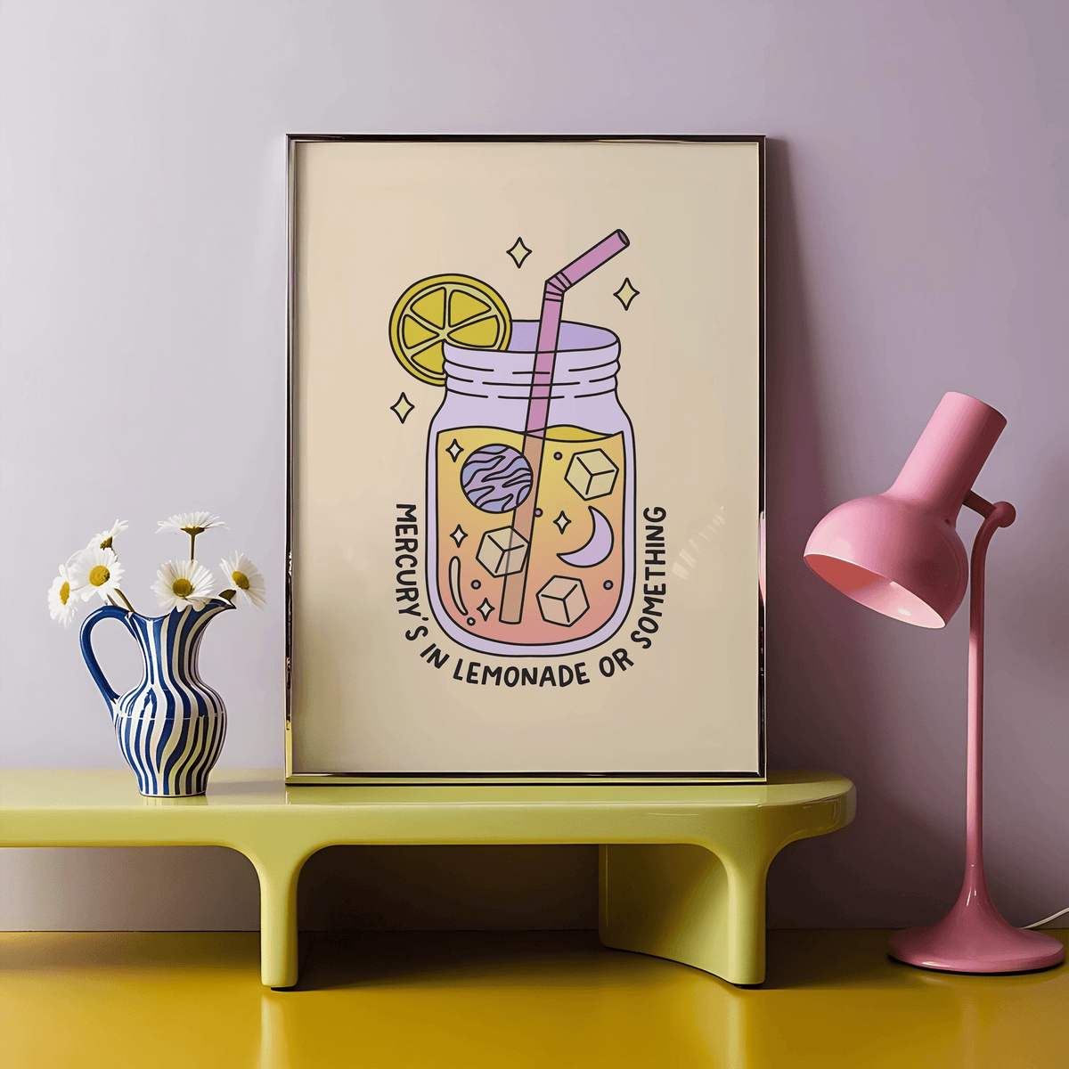 Mercury's in Lemonade or Something Unframed Art Print - Starry Skies Austin