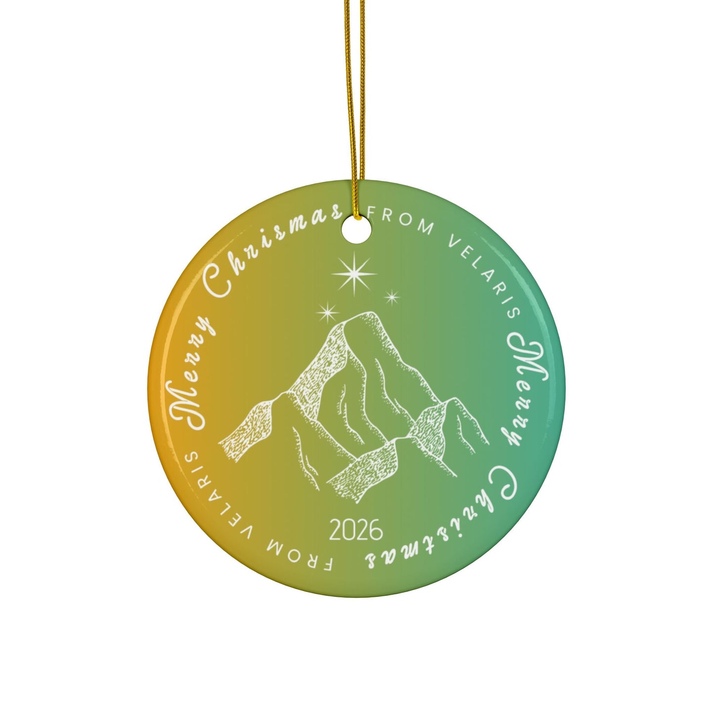 Merry Christmas From Velaris ACOTAR Christmas Ornament - Starry Skies Austin
