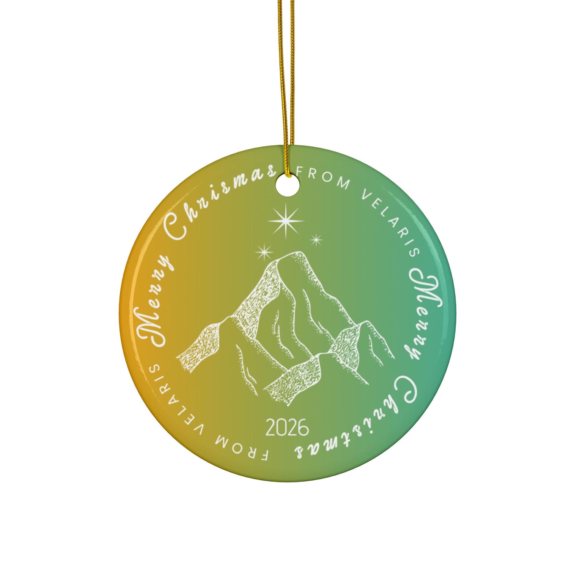 Merry Christmas From Velaris ACOTAR Christmas Ornament - Starry Skies Austin