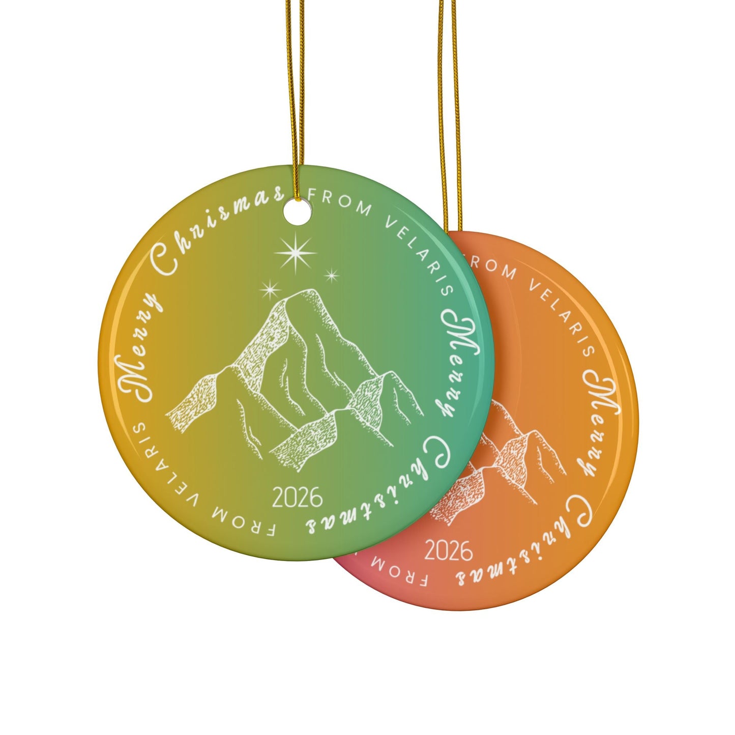 Merry Christmas From Velaris ACOTAR Christmas Ornament - Starry Skies Austin