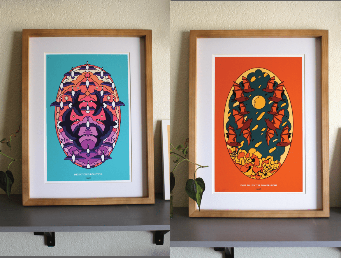 Mexican Bat Migration - Limited Edition Art Prints - Starry Skies Austin
