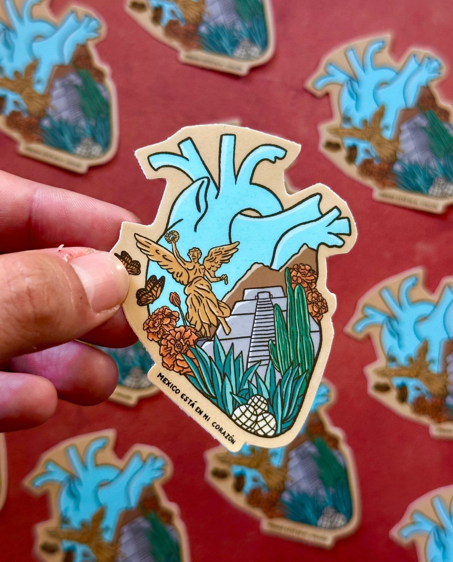 Mexico Corazon Sticker - Starry Skies Austin