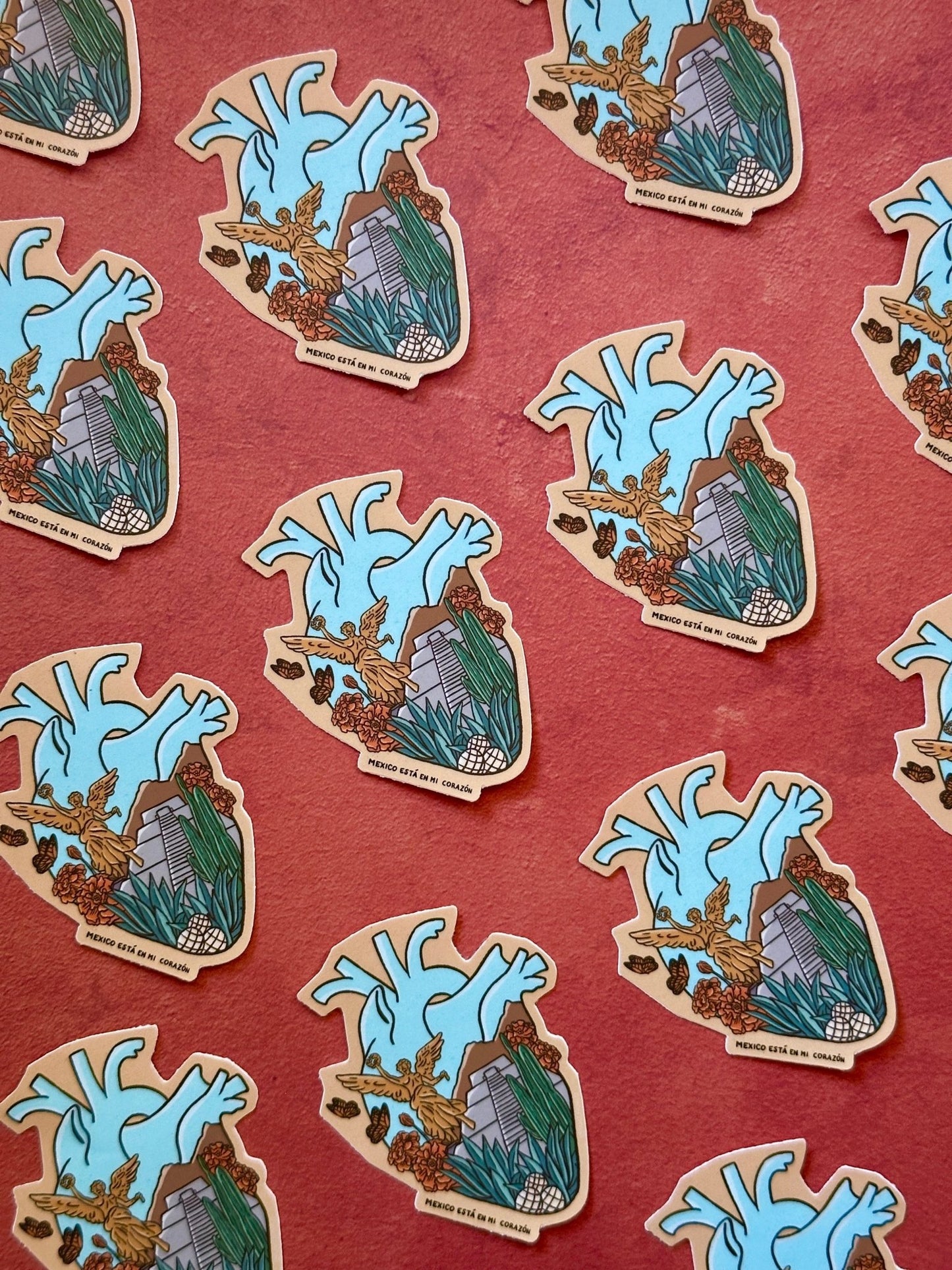 Mexico Corazon Sticker - Starry Skies Austin