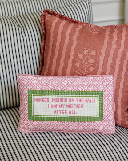 Mirror Mirror Needlepoint Pillow - Starry Skies Austin