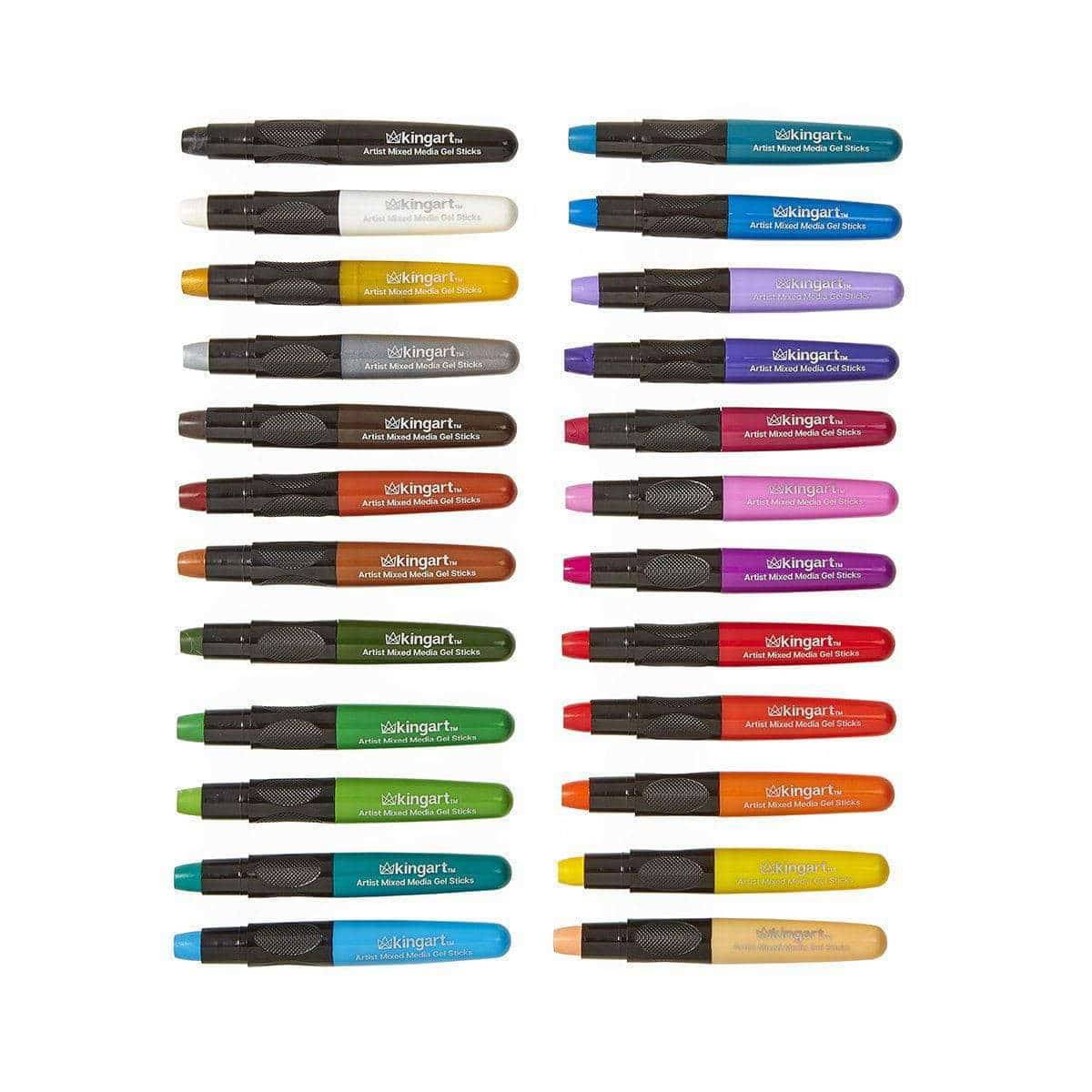 Mixed Media Gel Stick Crayons - 24 Colors - Starry Skies Austin