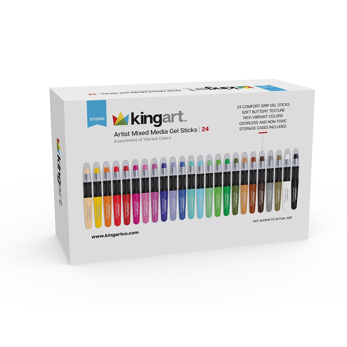 Mixed Media Gel Stick Crayons - 24 Colors - Starry Skies Austin