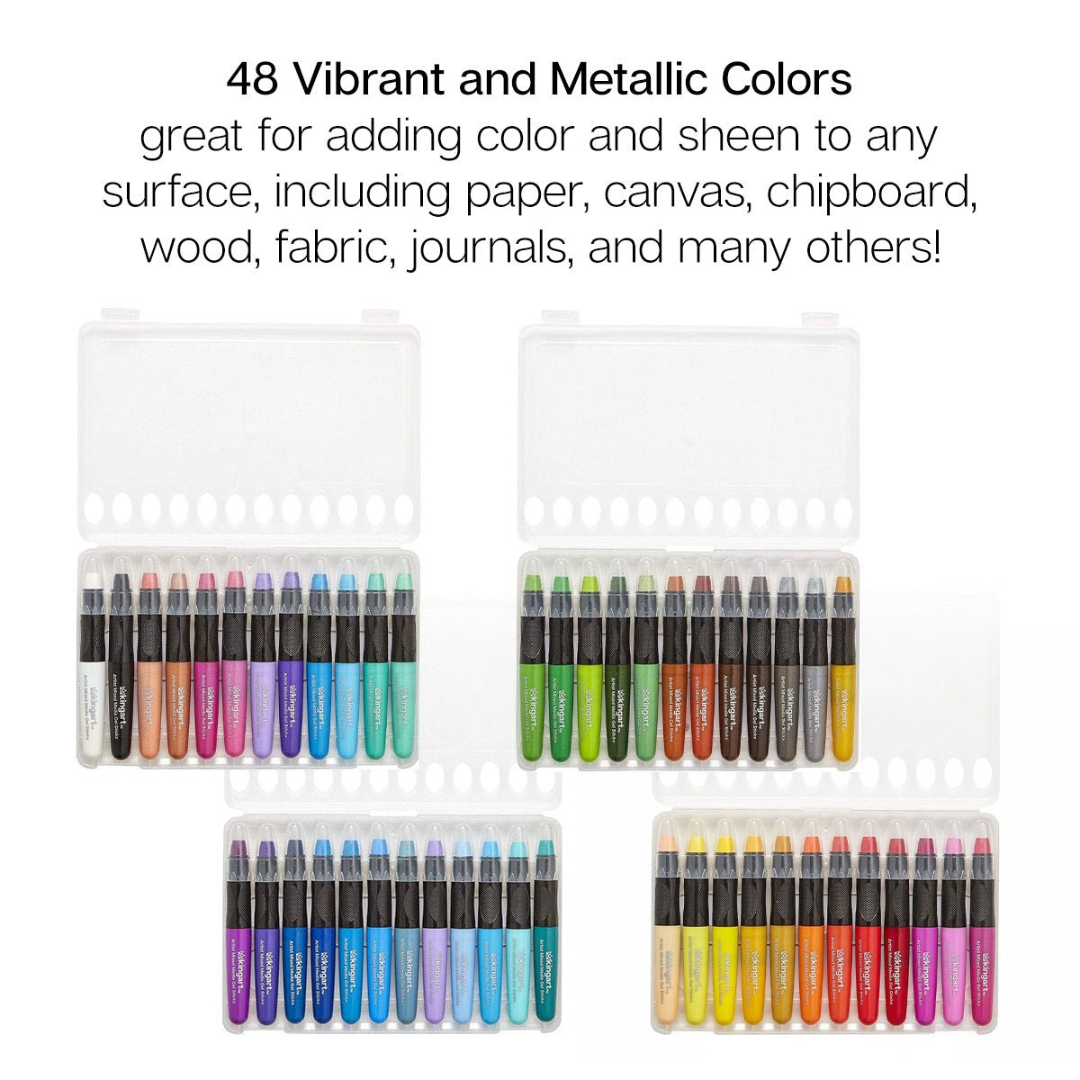 Mixed Media Gel Stick Crayons - 48 Colors - Starry Skies Austin