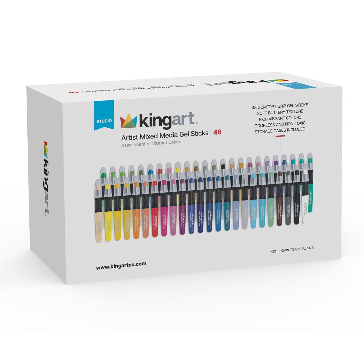 Mixed Media Gel Stick Crayons - 48 Colors - Starry Skies Austin