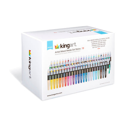 Mixed Media Gel Stick Crayons - 72 Colors - Starry Skies Austin