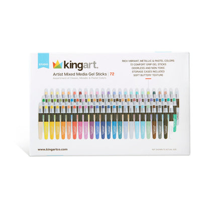 Mixed Media Gel Stick Crayons - 72 Colors - Starry Skies Austin