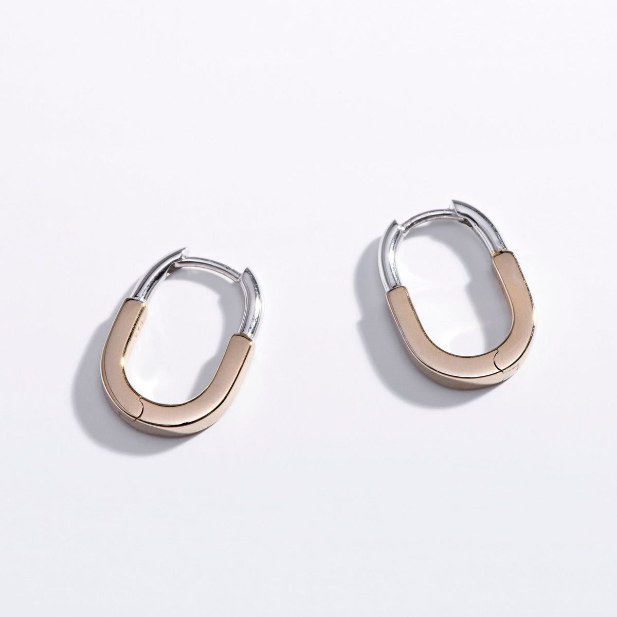Mixed Metal Huggie Hoops - Starry Skies Austin