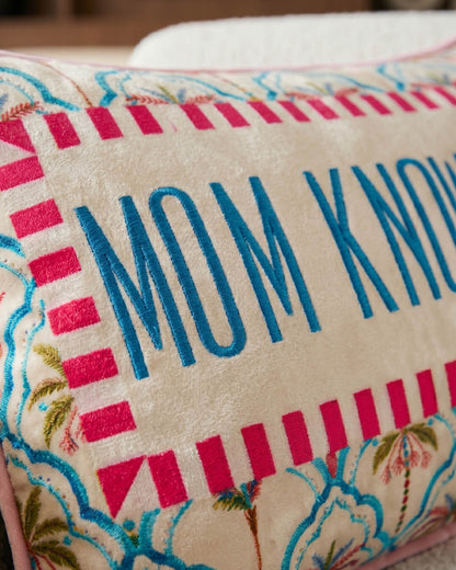 mom knows best pillow - Starry Skies Austin