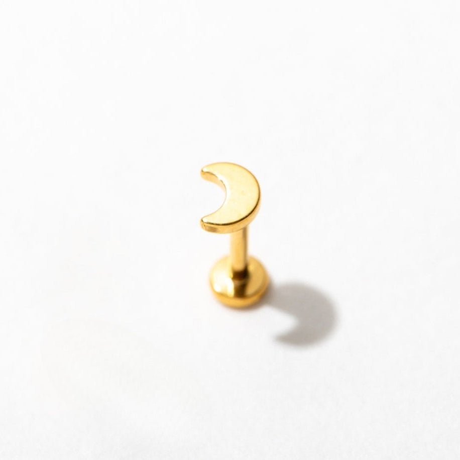 Moon Flat Back Studs - Starry Skies Austin