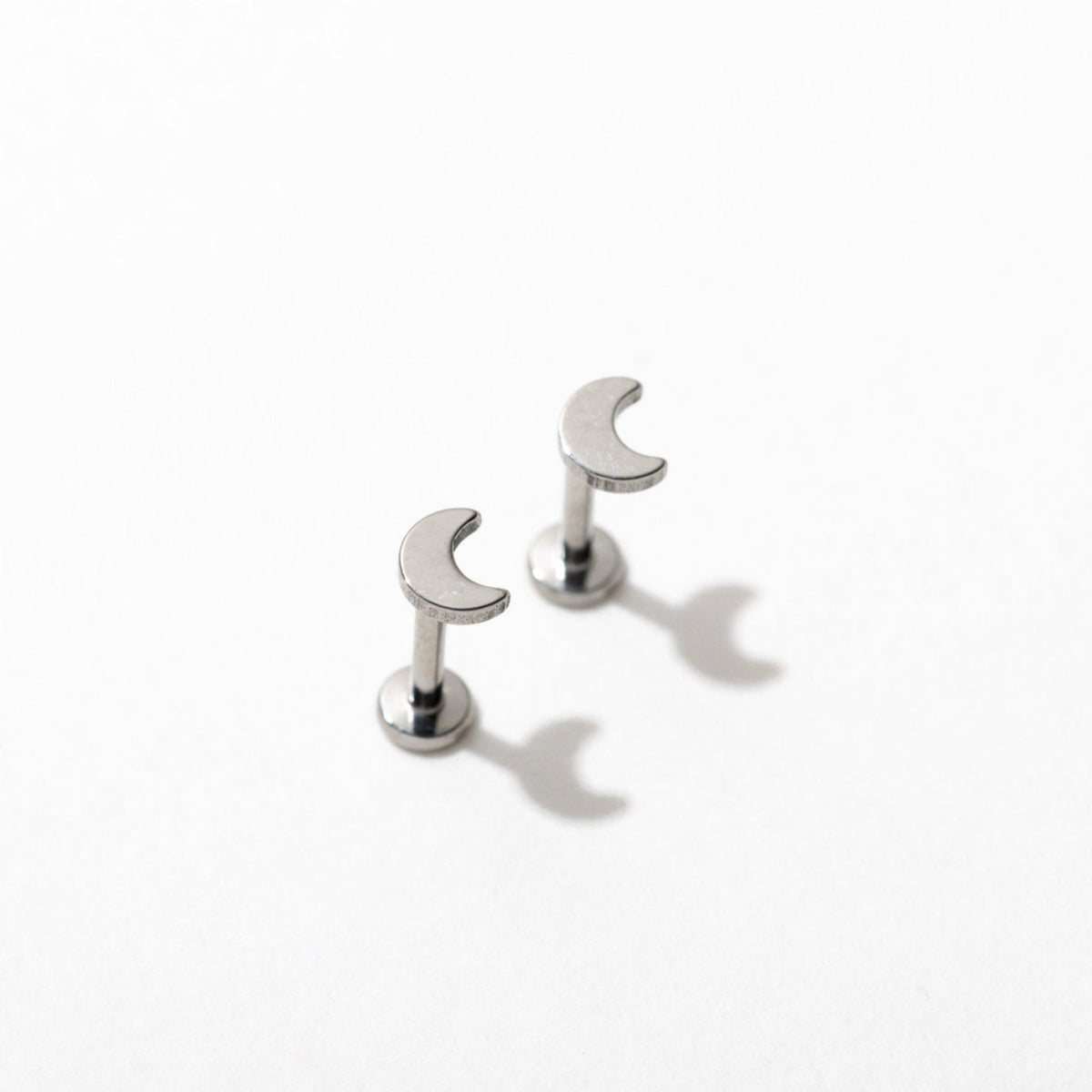 Moon Flat Back Studs - Starry Skies Austin