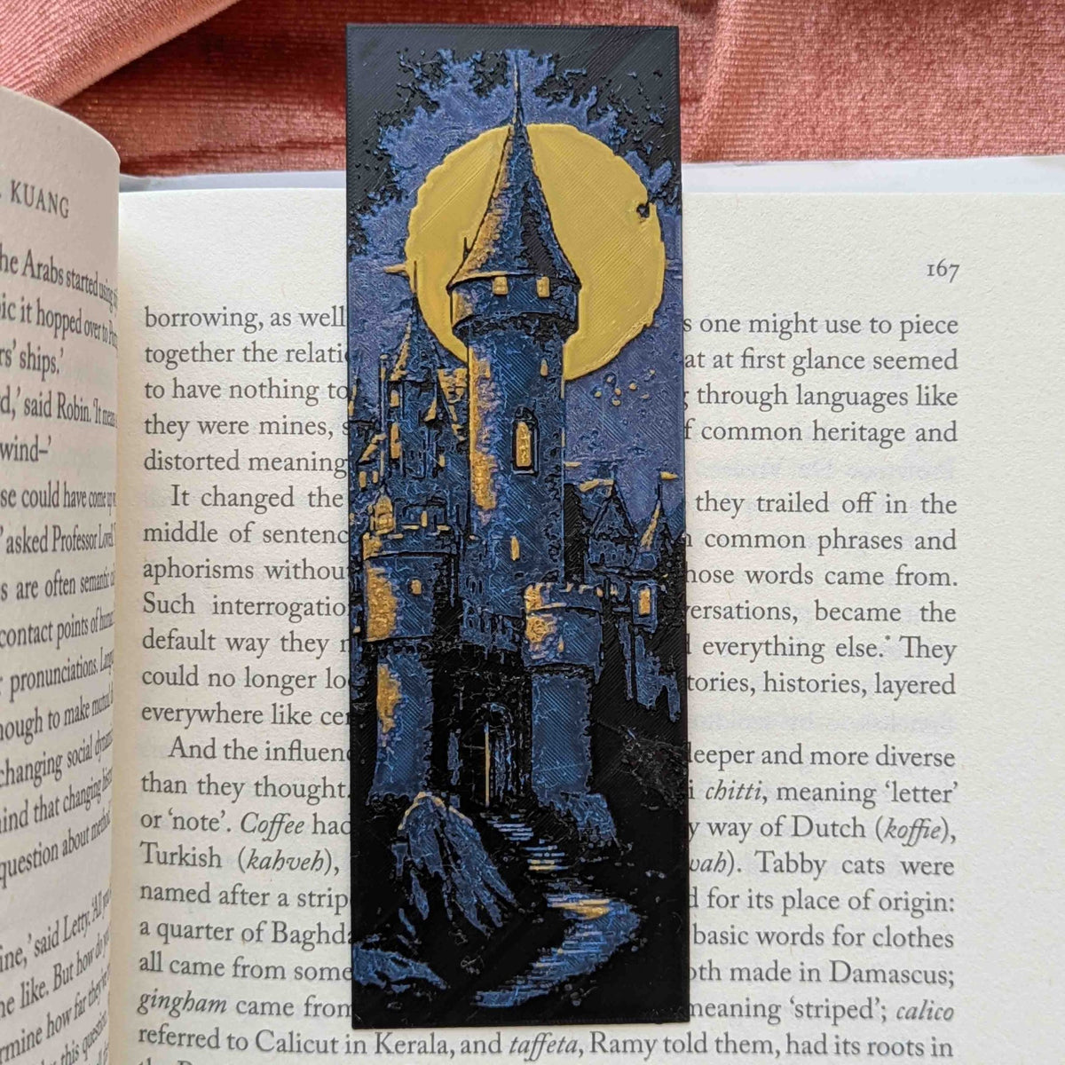 Moonlit Castle I Art Bookmark Fantasy Reader Gift - Starry Skies Austin