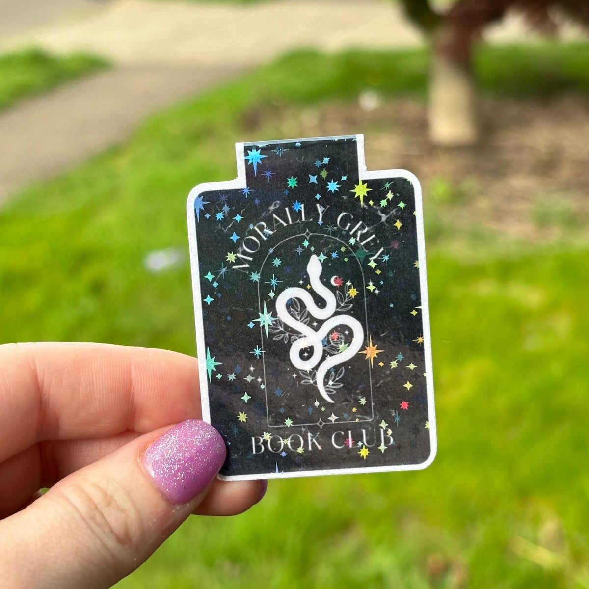Morally Grey Book Club Magnetic Bookmark - Starry Skies Austin