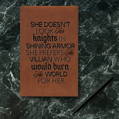 Morally Grey Lover Vegan Leather Journal - Starry Skies Austin