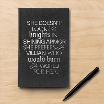 Morally Grey Lover Vegan Leather Journal - Starry Skies Austin