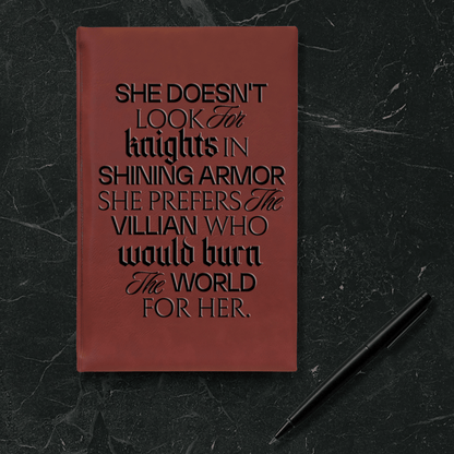 Morally Grey Lover Vegan Leather Journal - Starry Skies Austin