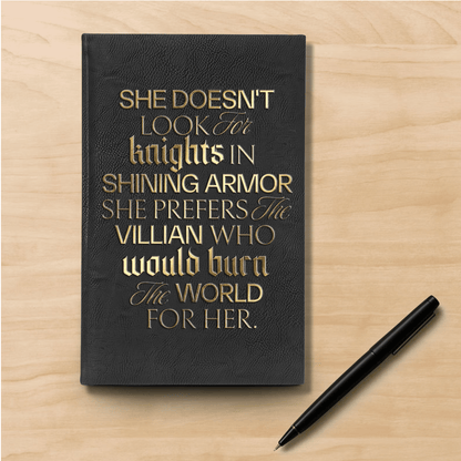 Morally Grey Lover Vegan Leather Journal - Starry Skies Austin